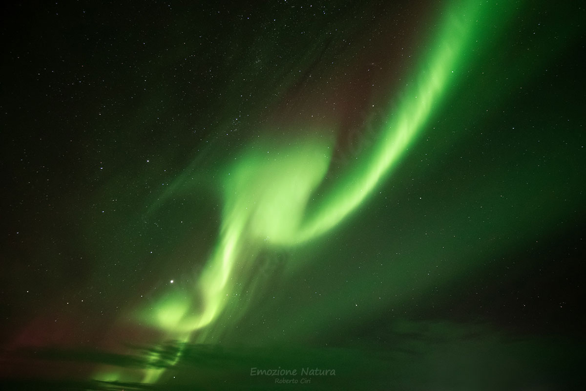 Aurora boreale Vestrahorn