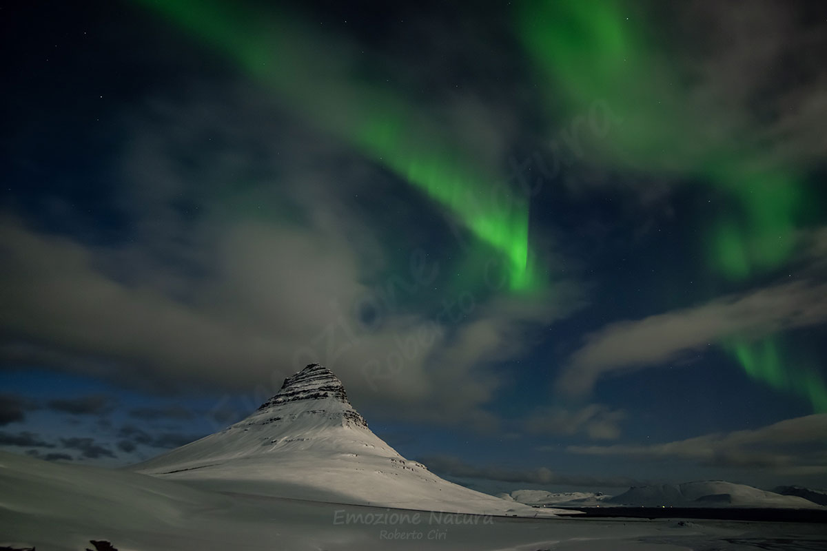 Aurora boreale Kirkjufell